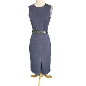 Mango Suit M blue sleeveless dress